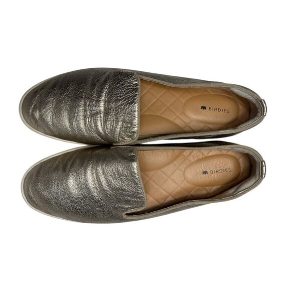 Birdies The Swift Metallic Leather Loafer Slip-on Flats Women’s Size 9.5 - Picture 3 of 10